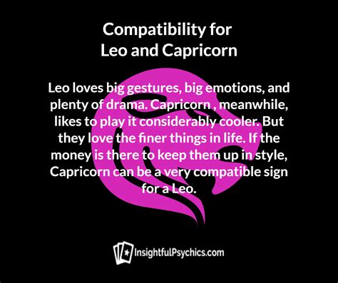 Capricorn & Leo: Love Compatibility